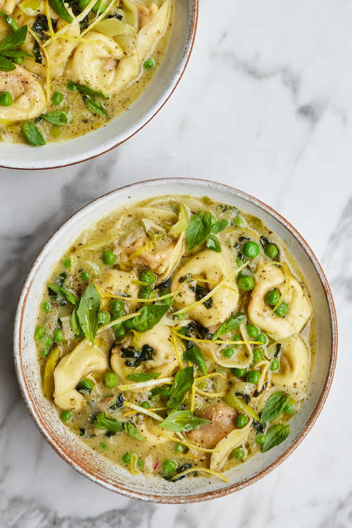 Super Green Tortelloni Soup 