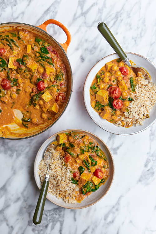 Storecupboard Tofu & Tomato Curry
