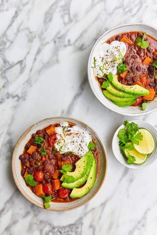 One-Pan Sweet Potato & Black Bean Stew