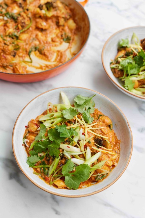 Roasted Broccoli & Peanut Stew