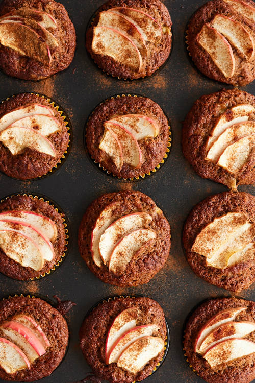 Apple & Banana Spelt Muffins