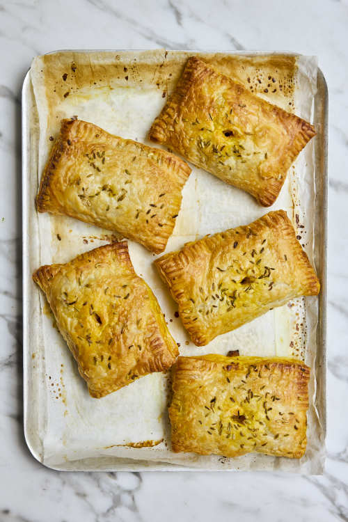 Spiced Chickpea Pastry Parcels