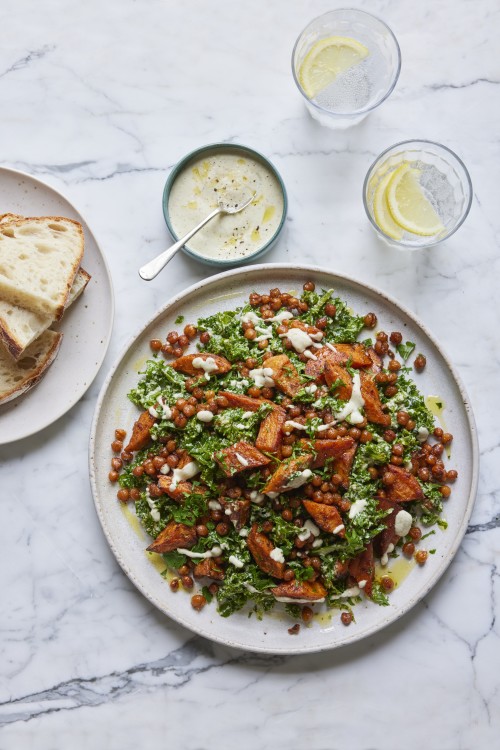 Creamy Kale & Sweet Potato Salad