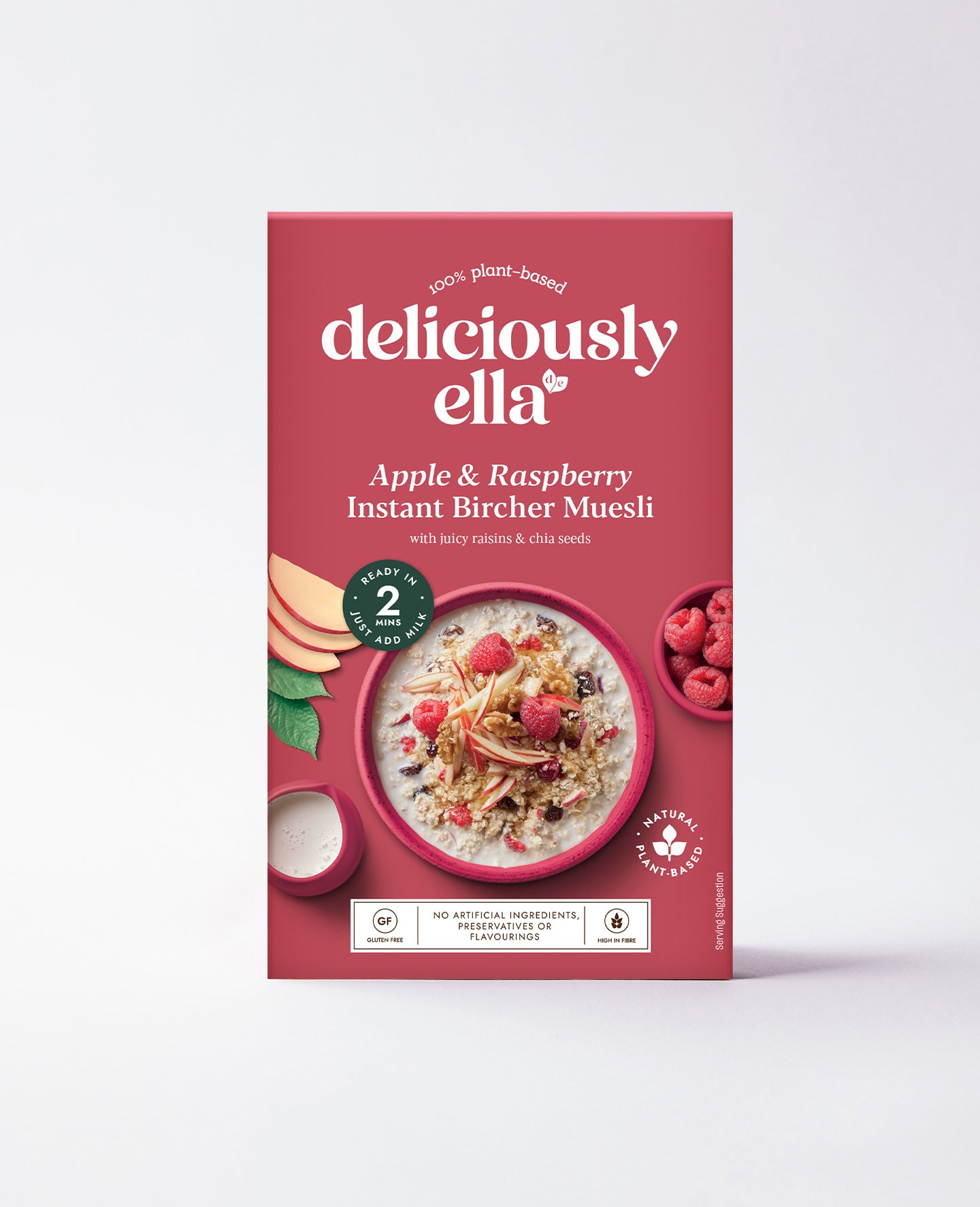 Apple & Raspberry Instant Bircher Muesli